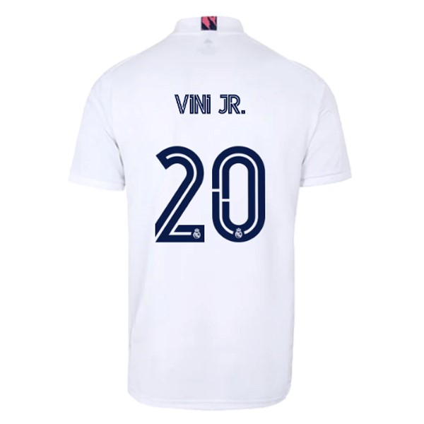 Camiseta Real Madrid Replica Primera Ropa NO.20 Vini Jr. 2020/21 Blanco